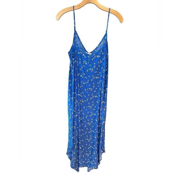 Gap NWT Sz S Blue Liberty Floral Skinny Straps Flowy Boho Maxi Summer Dress - Picture 2 of 7